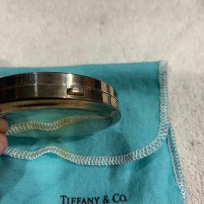 Tiffany & Co Sterling Compact w bag