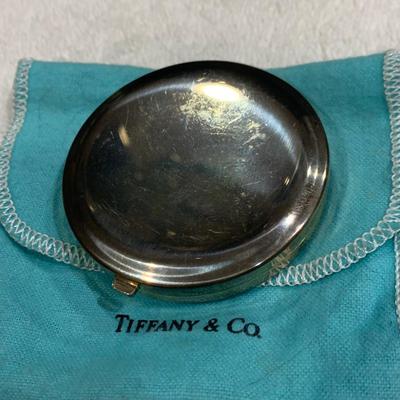 Tiffany & Co Sterling Compact w bag