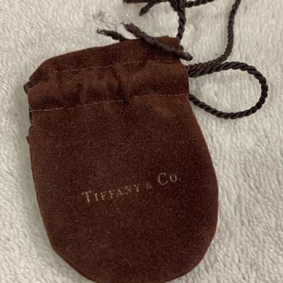 Tiffany & Co Sterling Heart Pendant w Bag