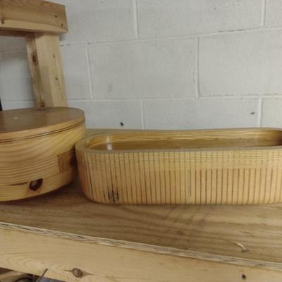 Solid Wood Basket Weaving Molds- 3 Pieces (#1)