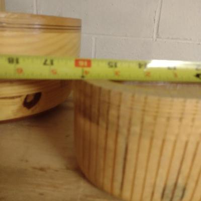 Solid Wood Basket Weaving Molds- 3 Pieces (#1)