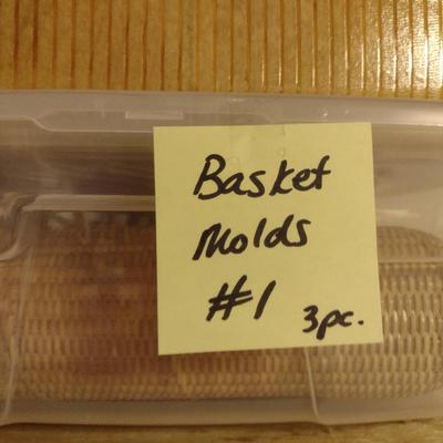 Solid Wood Basket Weaving Molds- 3 Pieces (#1)