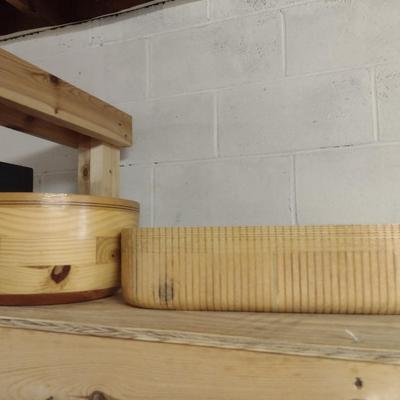 Solid Wood Basket Weaving Molds- 3 Pieces (#1)