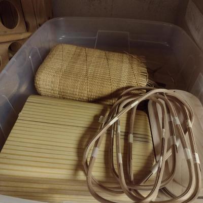 Solid Wood Basket Weaving Molds- 3 Pieces (#1)