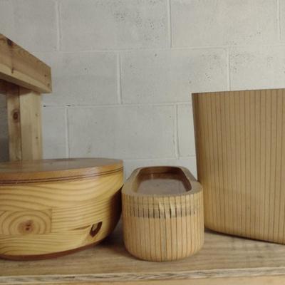 Solid Wood Basket Weaving Molds- 3 Pieces (#1)