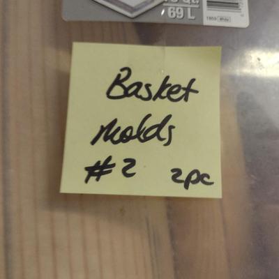 Solid Wood Basket Weaving Molds- 2 Pieces (#2)