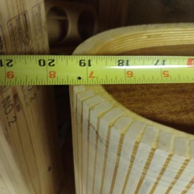 Solid Wood Basket Weaving Molds- 2 Pieces (#2)