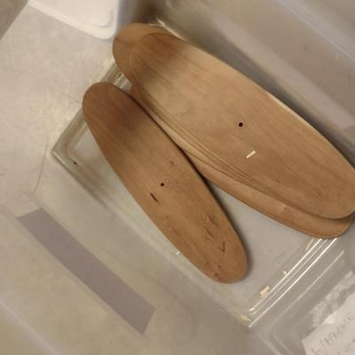 Solid Wood Basket Weaving Molds- 2 Pieces (#2)