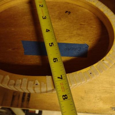 Solid Wood Basket Weaving Molds- Tote and Bread Bowl- 2 Pieces (#4)