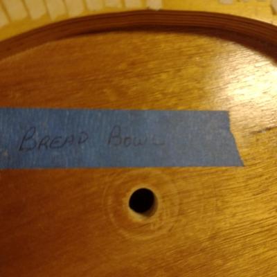 Solid Wood Basket Weaving Molds- Tote and Bread Bowl- 2 Pieces (#4)