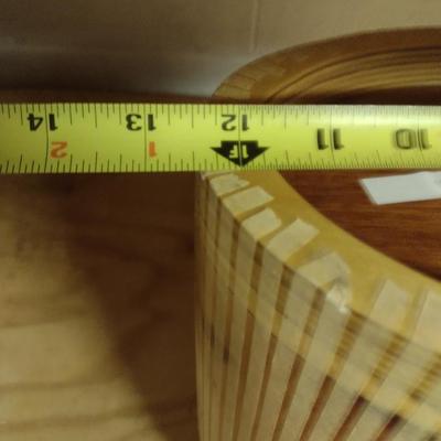 Solid Wood Basket Weaving Molds- Tote and Bread Bowl- 2 Pieces (#4)