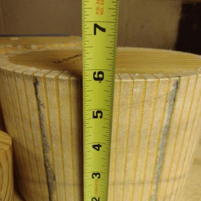 Solid Wood Basket Weaving Molds-Bill White Purses- 5 Pieces (#6)