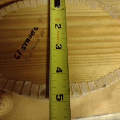 Solid Wood Basket Weaving Molds-Bill White Purses- 5 Pieces (#6)