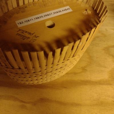 Solid Wood Basket Weaving Molds-Bill White Purses- 5 Pieces (#6)