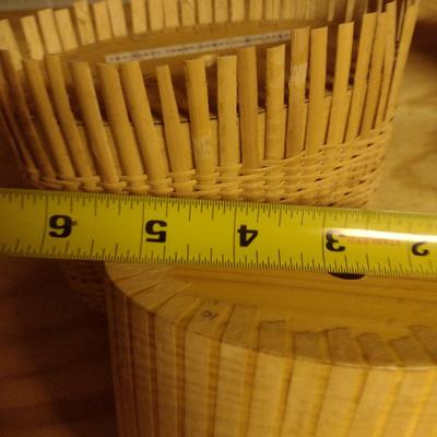 Solid Wood Basket Weaving Molds-Bill White Purses- 5 Pieces (#6)