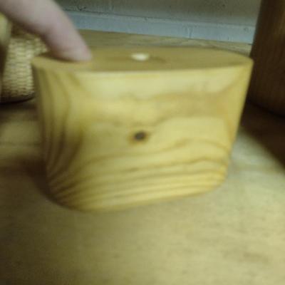 Solid Wood Basket Weaving Molds-Bill White Purses- 5 Pieces (#6)