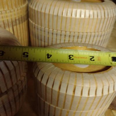 Solid Wood Basket Weaving Molds-Nantucket Purses - 4 Pieces (#7)