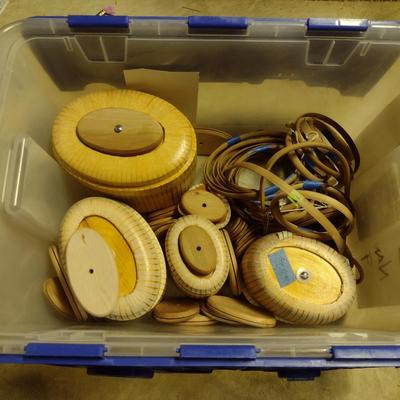 Solid Wood Basket Weaving Molds-Nantucket Purses - 4 Pieces (#7)