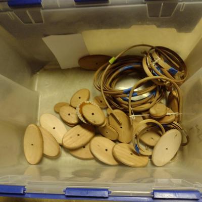 Solid Wood Basket Weaving Molds-Nantucket Purses - 4 Pieces (#7)