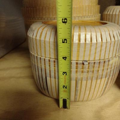 Solid Wood Basket Weaving Molds-Nantucket Purses - 4 Pieces (#7)