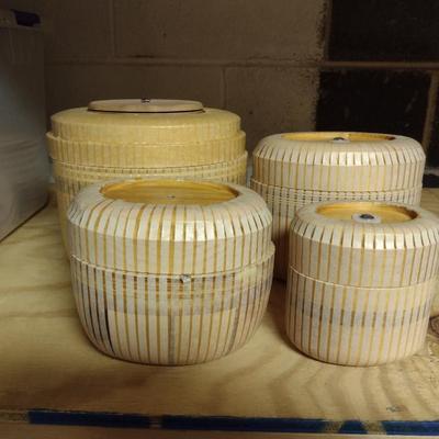 Solid Wood Basket Weaving Molds-Nantucket Purses - 4 Pieces (#7)