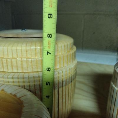 Solid Wood Basket Weaving Molds-Nantucket Purses - 4 Pieces (#7)