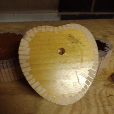Solid Wood Basket Weaving Molds-DELS Nantucket Hearts - 3 Pieces (#8)