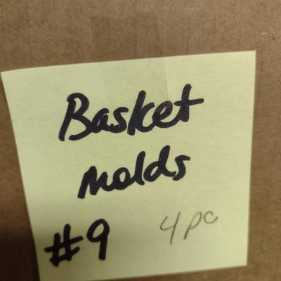 Solid Wood Basket Weaving Molds- 4 Pieces (#9)