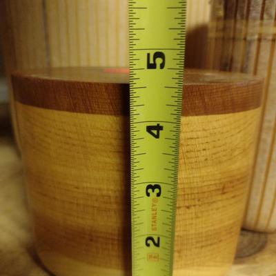 Solid Wood Basket Weaving Molds- 4 Pieces (#9)
