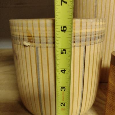 Solid Wood Basket Weaving Molds- 4 Pieces (#9)