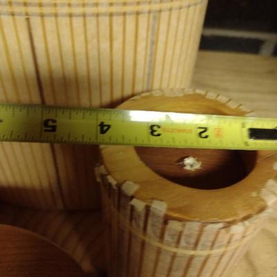 Solid Wood Basket Weaving Molds- 4 Pieces (#9)