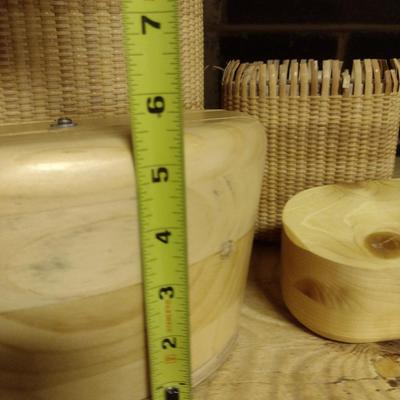 Solid Wood Basket Weaving Molds- 4 Pieces (#10)