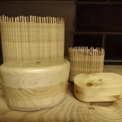 Solid Wood Basket Weaving Molds- 4 Pieces (#10)