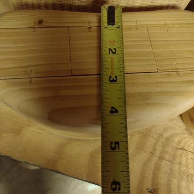 Solid Wood Basket Weaving Molds- 4 Pieces (#10)