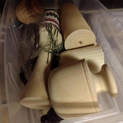 Solid Wood Basket Weaving Molds- 10 Pieces (#11)