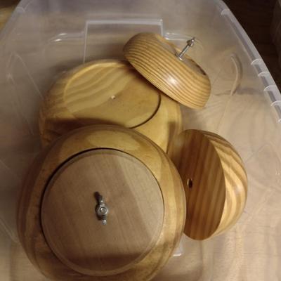 Solid Wood Basket Weaving Molds- 10 Pieces (#11)