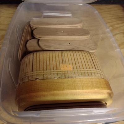 Solid Wood Basket Weaving Molds- 10 Pieces (#11)