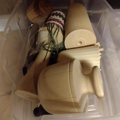 Solid Wood Basket Weaving Molds- 10 Pieces (#11)