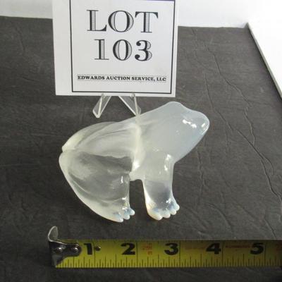 Older Mosser Glass Frog, Colorless Opalescent