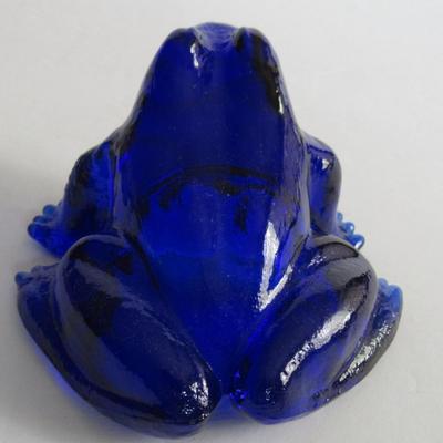 Older Mosser Glass Frog, Cobalt Blue