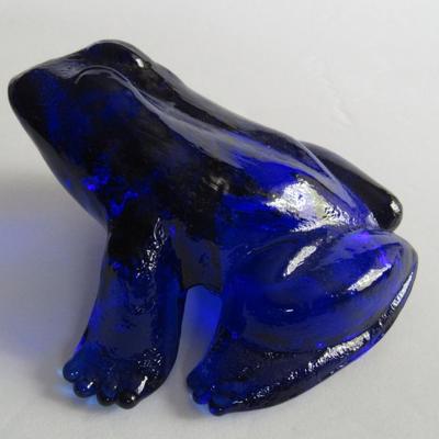 Older Mosser Glass Frog, Cobalt Blue