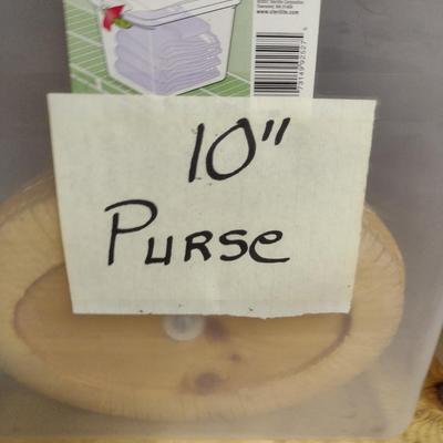 Solid Wood Basket Weaving Molds- Oval Purses- 2 Pieces (#12)