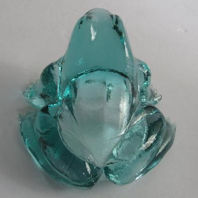 Older Mosser Glass Frog, Teal Blue