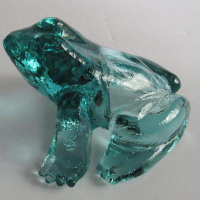 Older Mosser Glass Frog, Teal Blue