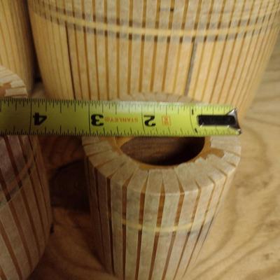 Solid Wood Basket Weaving Molds- 4 Pieces (#14)