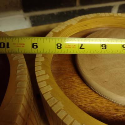 Solid Wood Basket Weaving Molds- 4 Pieces (#14)