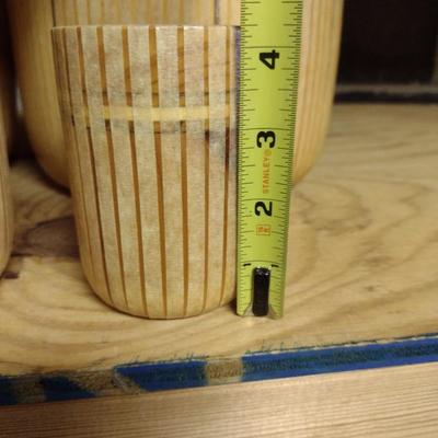 Solid Wood Basket Weaving Molds- 4 Pieces (#14)