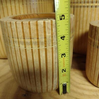 Solid Wood Basket Weaving Molds- 4 Pieces (#14)