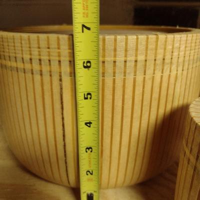 Solid Wood Basket Weaving Molds- 4 Pieces (#14)