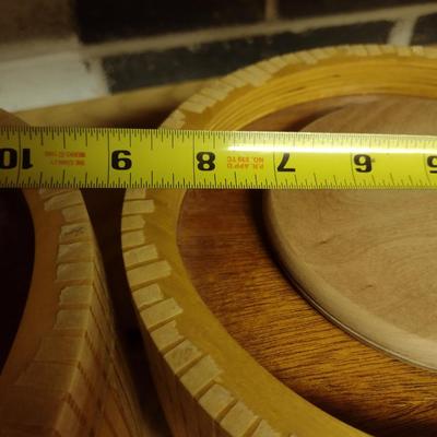 Solid Wood Basket Weaving Molds- 4 Pieces (#14)